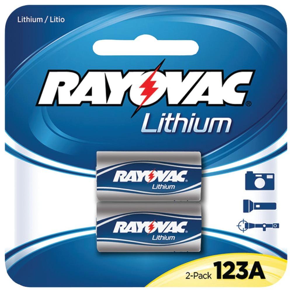 Rayovac Rl123a-2a 3-volt Lithium 123a Photo Batteries (2 Pk)