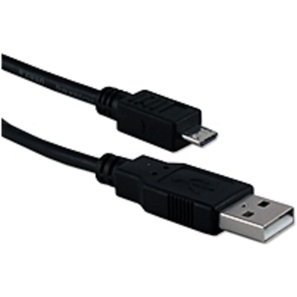 Qvs Cc2218c-1m 3.3 Feet Usb Male To Micro-b Male High-speed Data Cable - Black