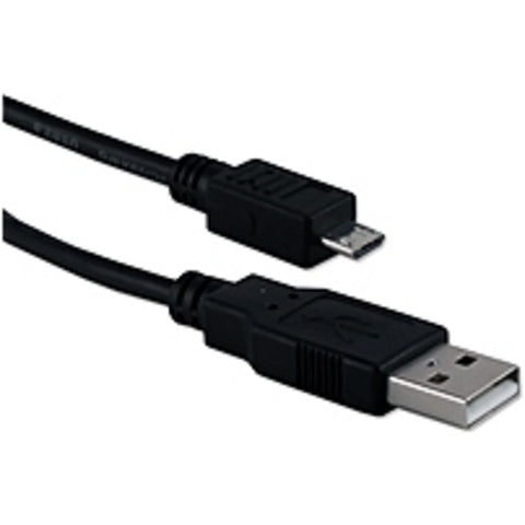 Qvs Cc2218c-1m 3.3 Feet Usb Male To Micro-b Male High-speed Data Cable - Black