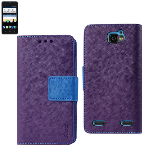 Reiko Zte Sonata 2 3-in-1 Wallet Case In Purple