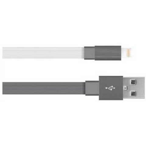 Just Wireless 705954051473 6 Feet 8-pin Lightning To Usb Charging Cable For Iphone - Gray/white