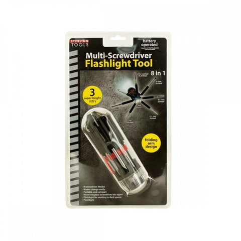 8-in-1 Multi-screwdriver Flashlight Tool Of807