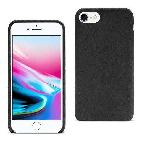 Reiko Iphone 8/ 7 Fuzzy Fur Soft Tpu Case In Black