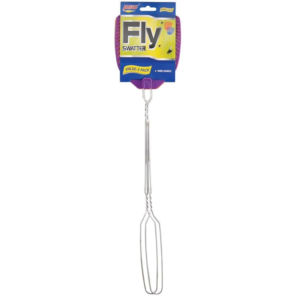 Pic Wire-2pk Wire Handle Fly Swatter, 2 Pk