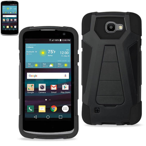 Reiko Lg Spree Hybrid Heavy Duty Case With Kickstand In Black