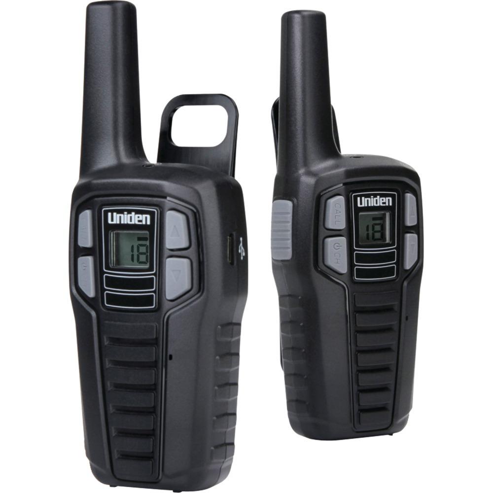 Uniden Sx167-2ch 16-mile 2-way Frs/gmrs Radios (2 Pk; With 6 Batteries)