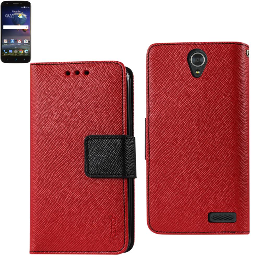 Reiko Zte Grand X3 3-in-1 Wallet Case In Red
