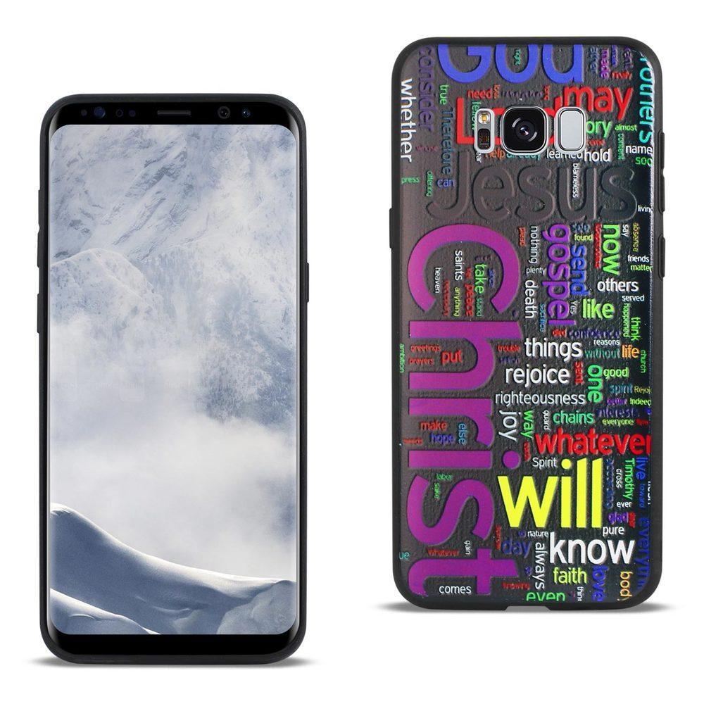 Reiko Samsung Galaxy S8 Edge Design Tpu Case With Vibrant Word Cloud Jesus Letters