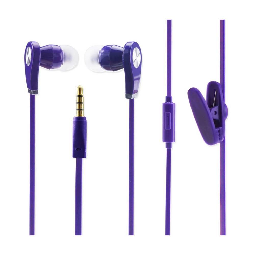 Reiko Shake Proof In Ear Headphones With Mic In Purple