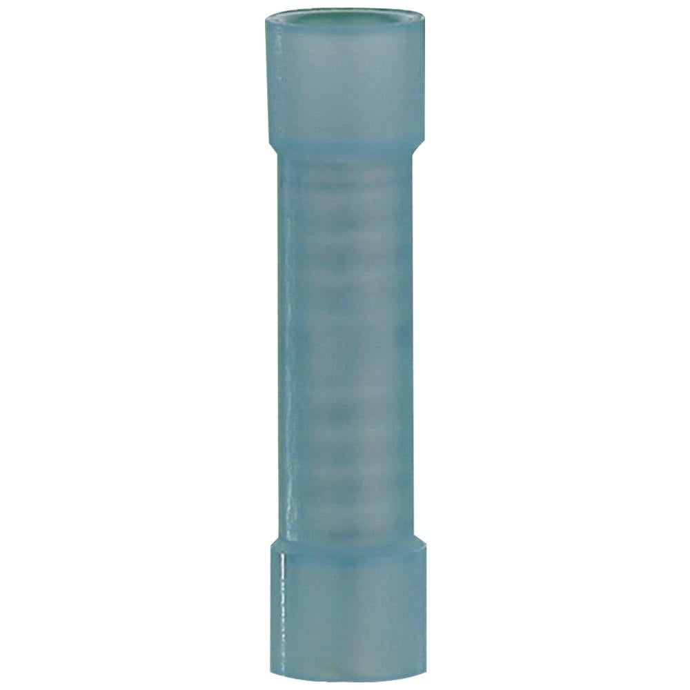 Install Bay Bnbc Butt Connectors, 100 Pk (blue, 16-14 Gauge)