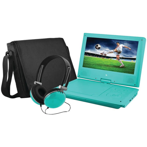 Ematic 9&amp;quot; Portable Dvd Player Bundles (teal) Shagepd909tl