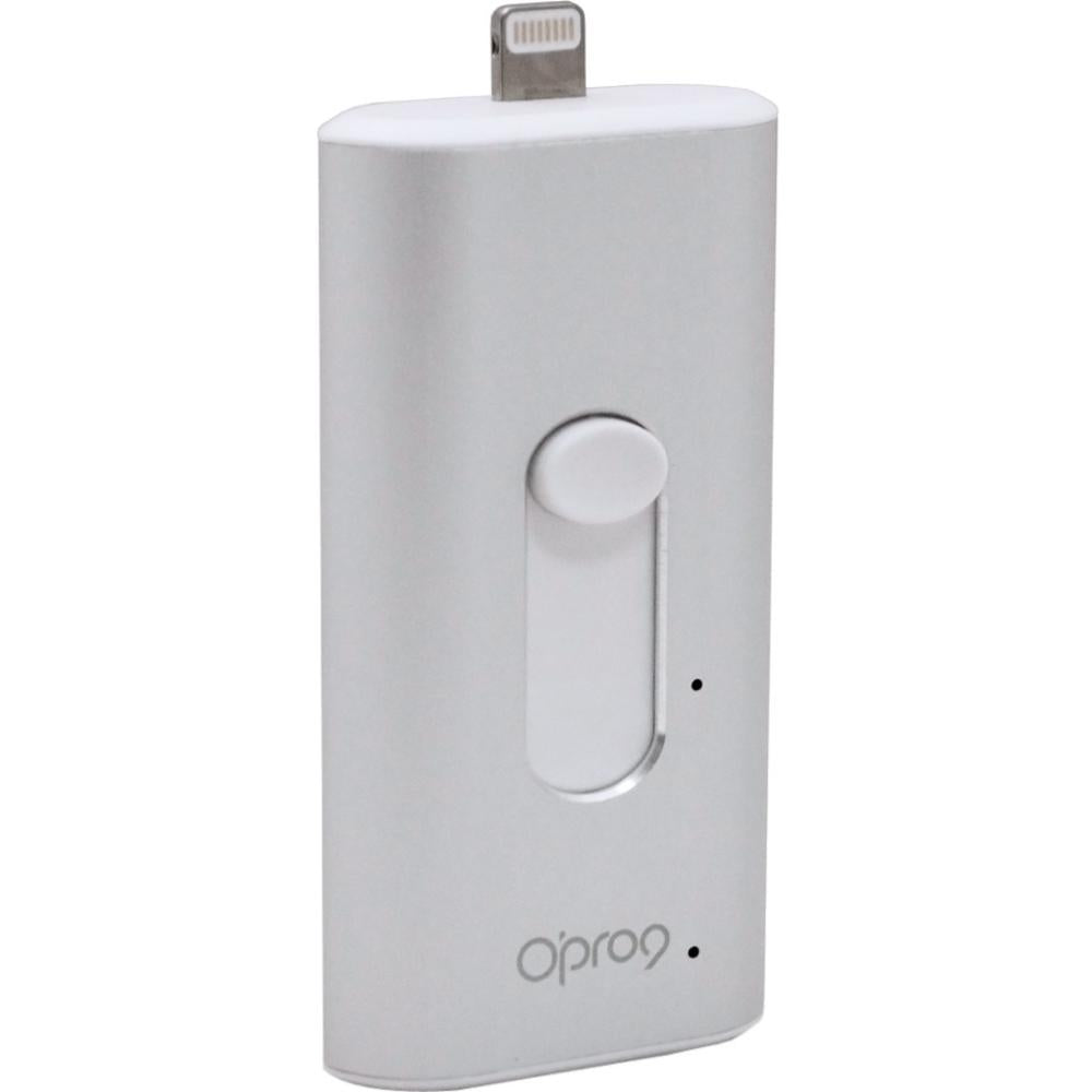 V7 16gb Mobile On-the-go Flash Drive - 16 Gb - Lightning, Usb 2.0 - Silver - 256-bit Aes