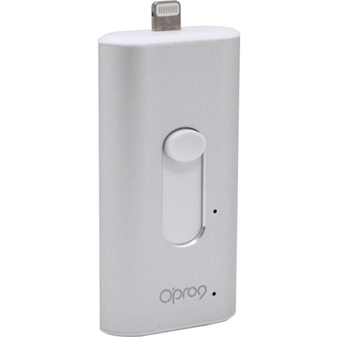 V7 16gb Mobile On-the-go Flash Drive - 16 Gb - Lightning, Usb 2.0 - Silver - 256-bit Aes