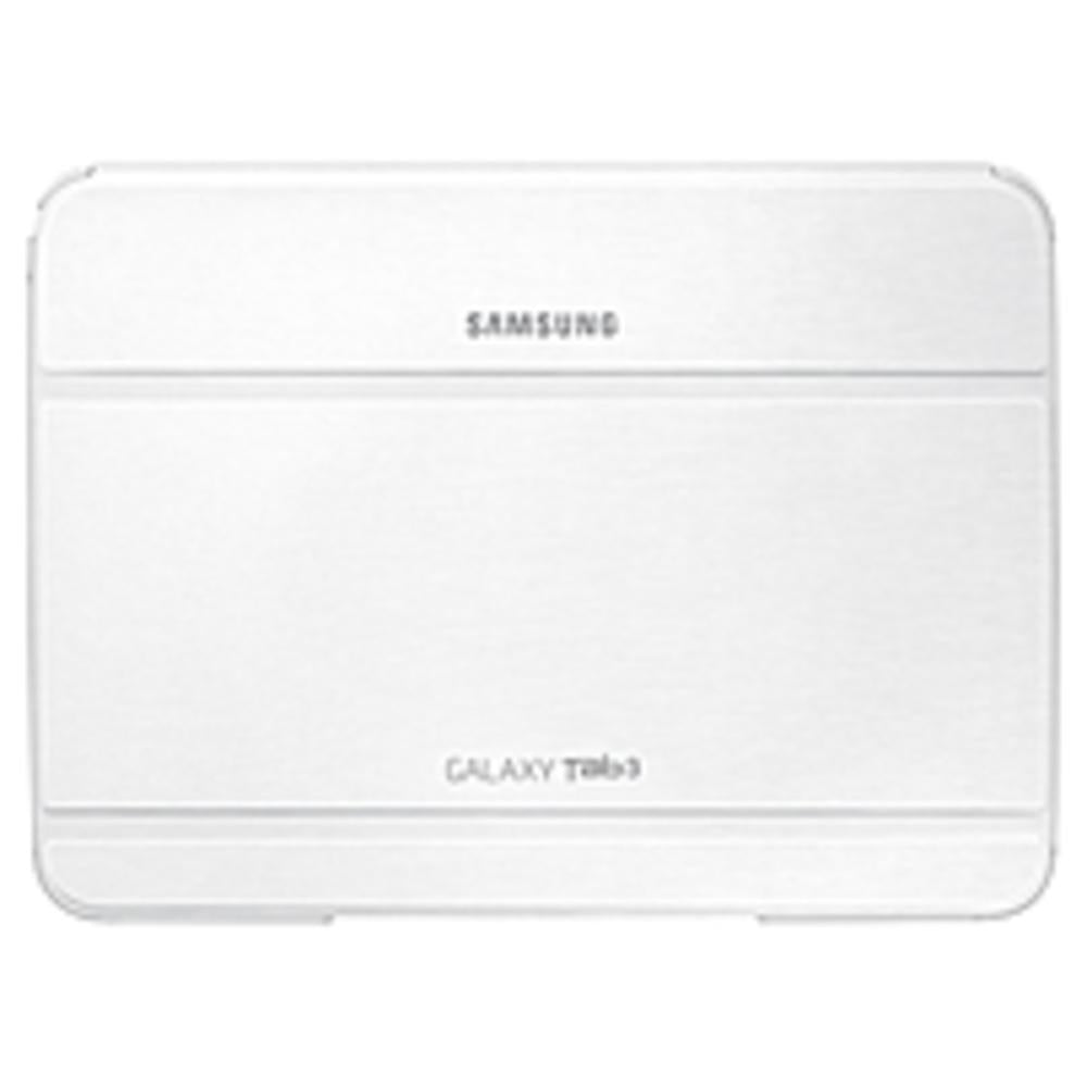 Samsung Carrying Case (book Fold) For Samsung 10.1 Tablet - White - Synthetic Leather - 7 Height X 9.7 Width X 0.5 Depth