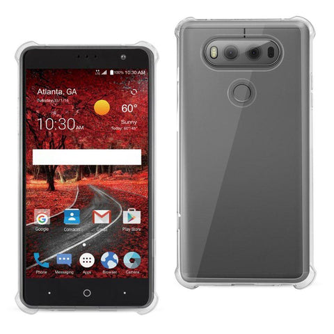 Reiko Lg V20 5.7 Inches Clear Bumper Case With Air Cushion Protection In Clear