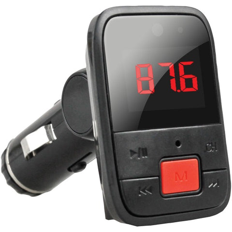 IQ-208BT Wireless Bluetooth(R) FM Transmitter with Large Red Display