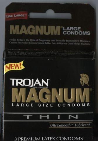 Trojan Magnum Thin Condoms - Box Of 3