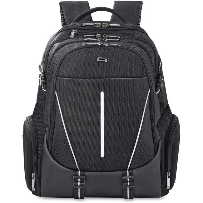 Solo Active Carrying Case (Backpack) for 17.3" Notebook - Black, White