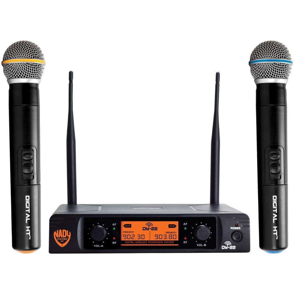 Nady Dual-transmitter Digital Wireless Microphone System (2 Digital Ht Handheld Microphones) Ndydw22htany