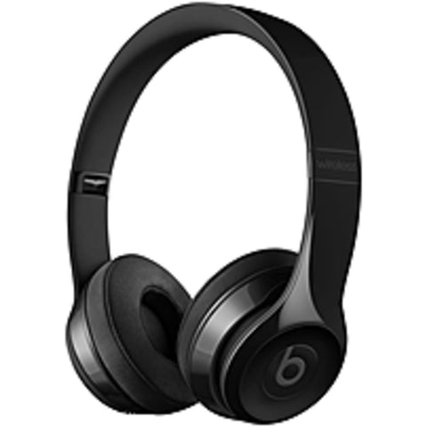 Beats By Dr. Dre Solo3 Wireless On-ear Headphones - Gloss Black - Stereo - Mini-phone - Wired/wireless - Bluetooth - Over-the-head - Binaural - Circumaural - Gloss Black