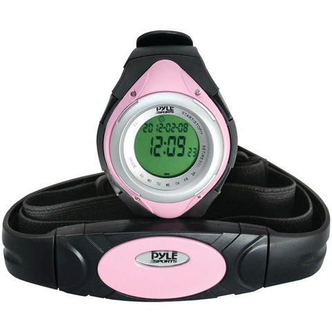 Pyle Pro Phrm38pn Heart Rate Monitor Watch With Minimum, Average & Maximum Heart Rate (pink)