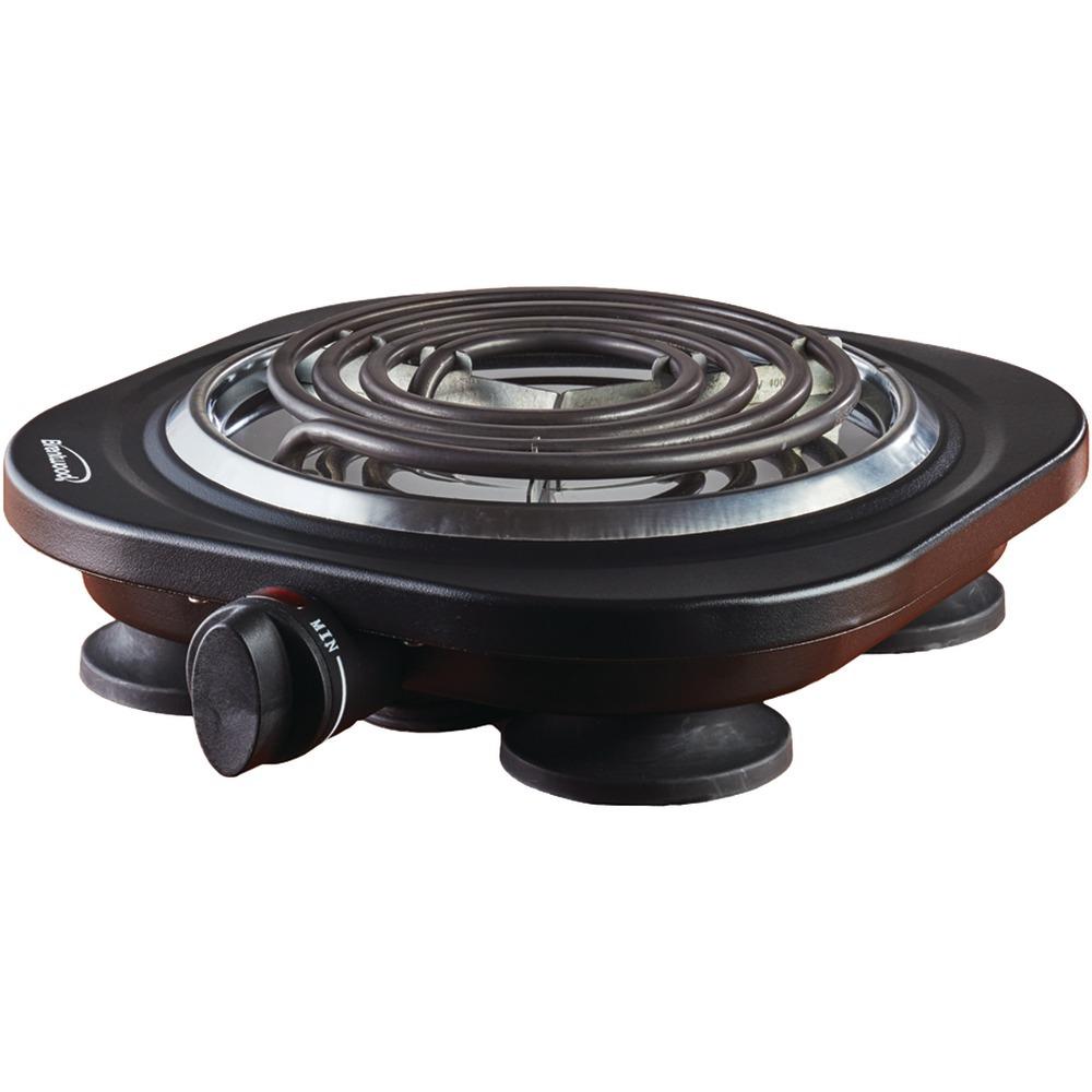 Brentwood Electric 1&#44;000-watt Single Burner (black) Btwts321bk