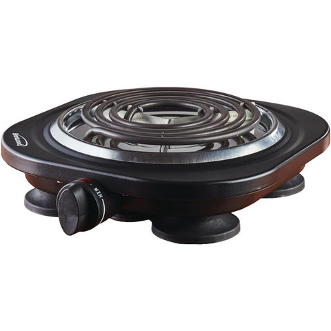 Brentwood Electric 1&#44;000-watt Single Burner (black) Btwts321bk