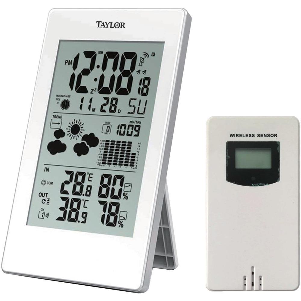 Taylor Digital Weather Forecaster With Barometer &amp;amp; Alarm Clock Tap1735