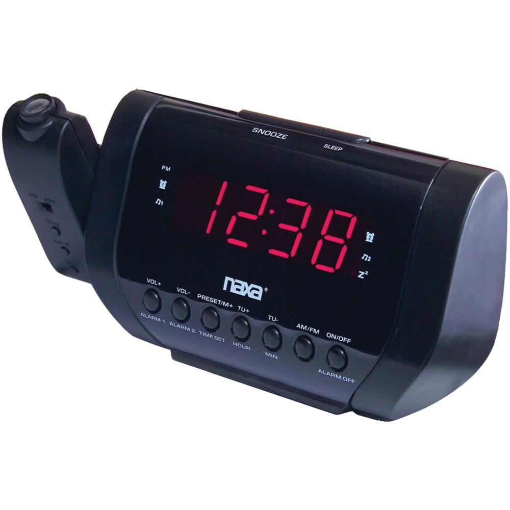 Naxa Projection Dual Alarm Clock Naxnrc173