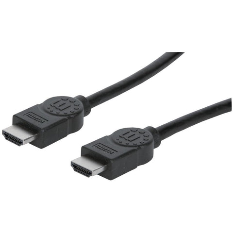 Manhattan HDMI Male to Male High Speed Shielded Cable with Ethernet, 33', Black