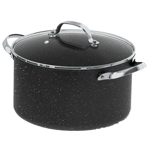 The Rock By Starfrit 060317-002-0000 The Rock By Starfrit 6-quart Stockpot/casserole With Glass Lid & Stainless Steel Handles