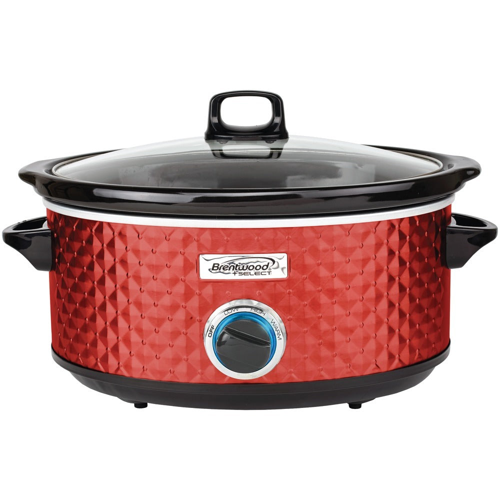 Brentwood Appliances 7-quart Slow Cooker (red) Btwsc157r