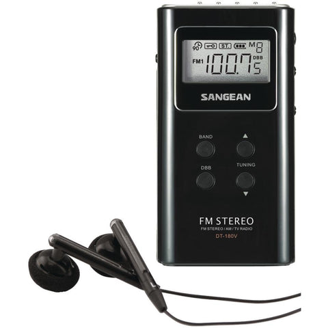 Sangean Pocket Am And Fm Digital Radio Sngdt180b