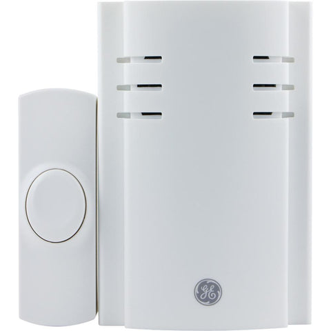 Ge 8-melody Plug-in Door Chime With Push Button Jas19299