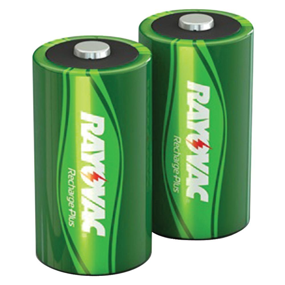 Rayovac Ready-to-use Rechargeable Nimh Batteries (d; 2 Pk; 3&#44;000mah) Rvcpl7132
