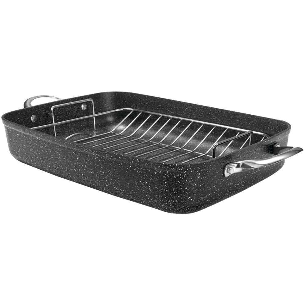 The Rock By Starfrit 060325-002-0000 The Rock By Starfrit 17 Roaster With Rack & Stainless Steel Handles