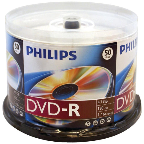 Philips 4.7gb 16x Dvd-rs (50-ct Cake Box Spindle) Hoodm4s6b50f
