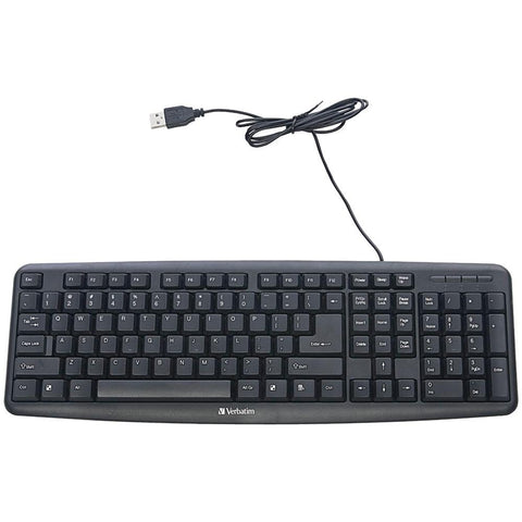 Verbatim 99201 Slimline Corded Usb Keyboard
