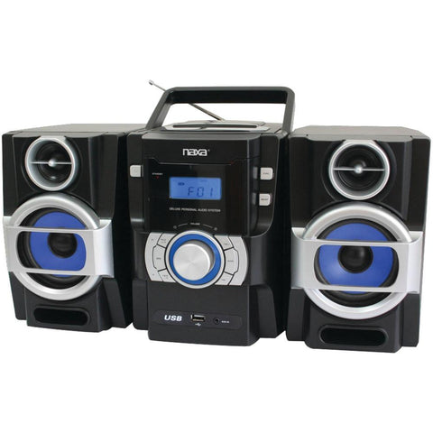 Naxa Portable Cd And Mp3 Player With Pll Fm Radio&#44; Detachable Speakers &amp;amp; Remote Naxnpb429