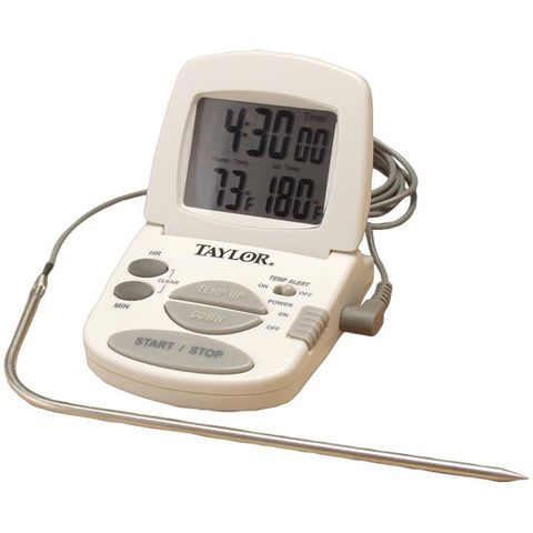 Taylor Digital Cooking Thermometer And Timer Tap1470n