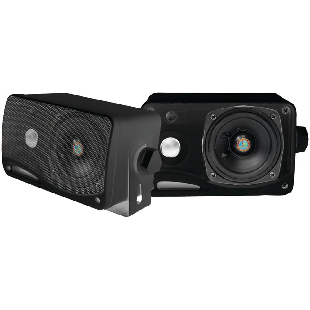 Pyle Pro Hydra Series 3.5&amp;quot; 200-watt 3-way Weatherproof Mini-box Speaker System (black) Pylplmr24b