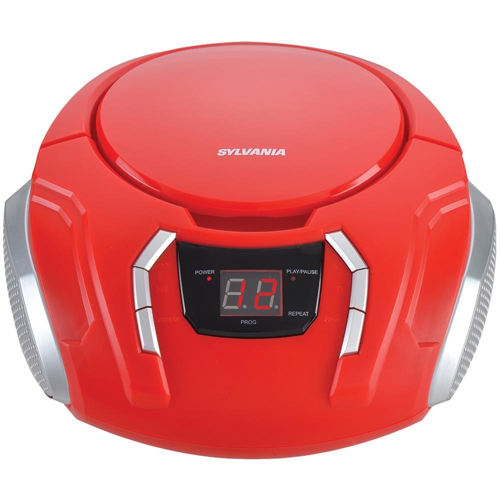 Sylvania Portable Cd Players With Am And Fm Radio (red) Cursrcd261brd