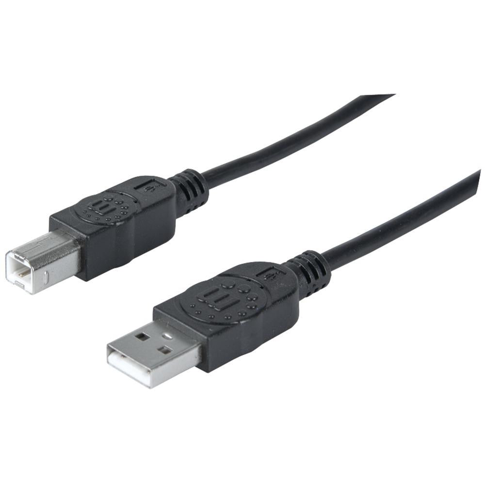 Manhattan A-male To B-male Usb 2.0 Cable (10ft) Ici393829