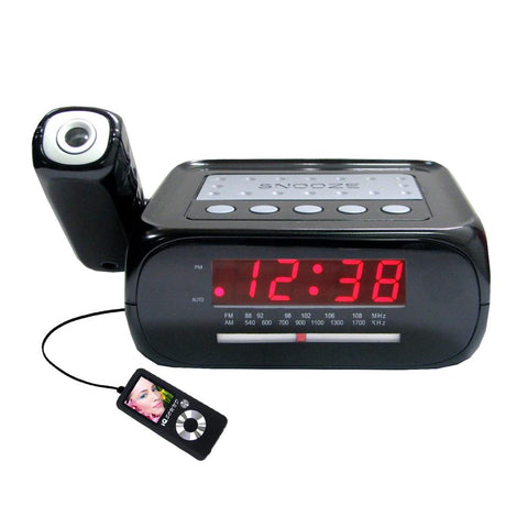 Supersonic Digital Projection Alarm Clock With Am/fm Radio