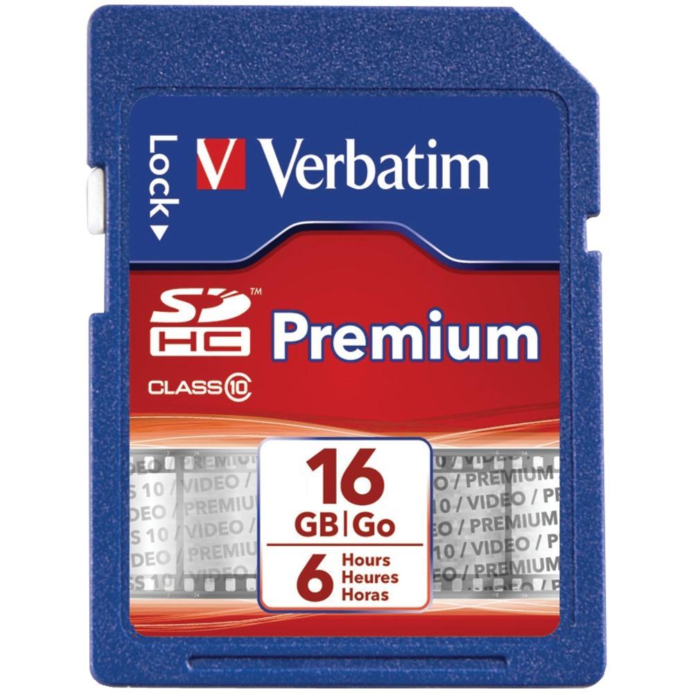 Verbatim Class 10 Sdhc Card (16gb) Vtm96808