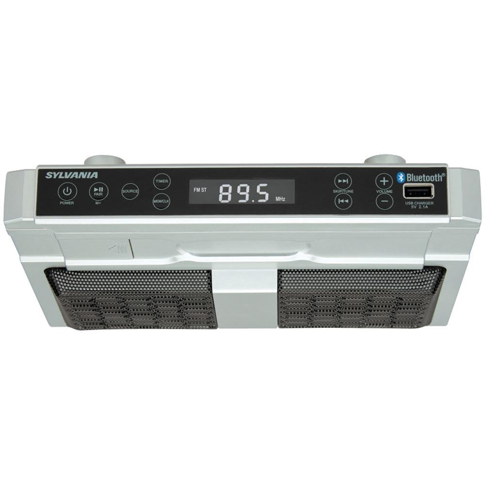 Sylvania Skcr2810bt Bluetooth Under-cabinet Kitchen Radio