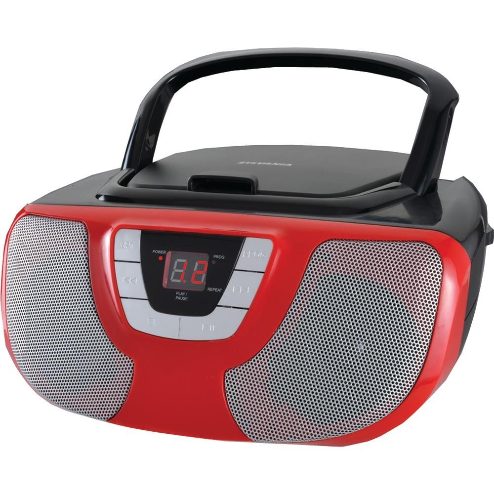 Sylvania Portable Cd Radio Boom Box (red) Curcd1025rd