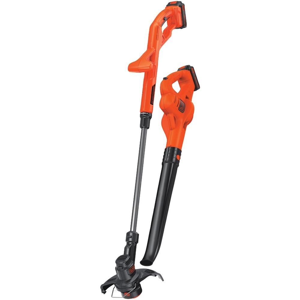 Black &amp; Decker 20-volt Max 10&amp;quot; String Trimmer And Edger&#44; Hard Surface Sweeper &amp;amp; 2 Batteries Combo Kit Bdklcc222