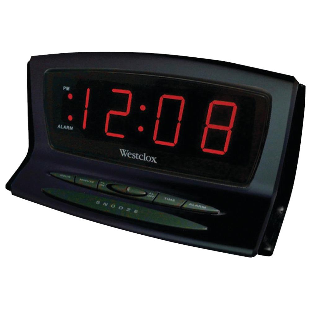 Westclox Instant-set Led Alarm Clock Nyl70012bk