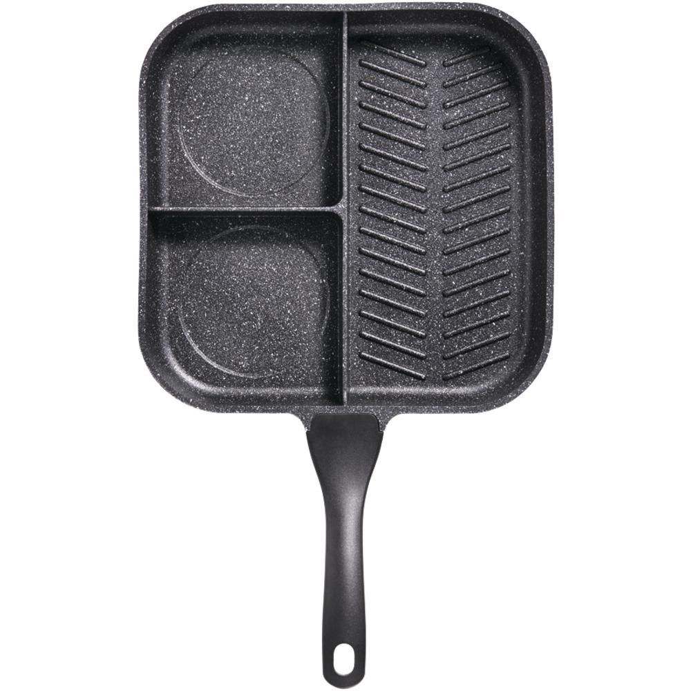 The Rock By Starfrit 030326-004-0000 The Rock By Starfrit 11 3-in-1 Breakfast Pan With Bakelite Handle